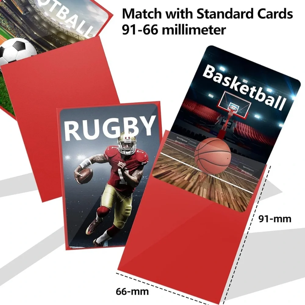 400 counts Mlikero card sleeves for card storage and protection